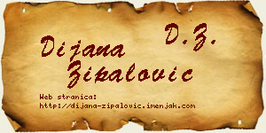 Dijana Zipalović vizit kartica